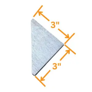 3x3 basic triangle gusset